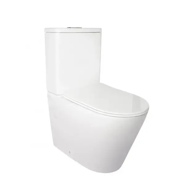 Компакт в комплекті Stork Унітаз підлоговий Rimless 640х360х835 мм з сидінням Slim Duroplast Soft-close White Qtap код 30126 SD00036225