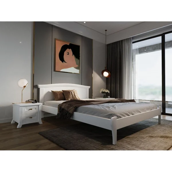 *Київ - Ліжко ArtWood Лозанна 1,60 х 2,00 / 1,80 х 2,00 - ламельний блок , вільха тонування 5 кольорів. Тумби на вибір. ( предзам. 3-4 тижні)