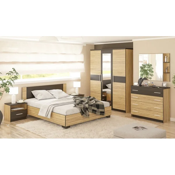 Спальня ВЕРОНИКА венге темный-зебрано